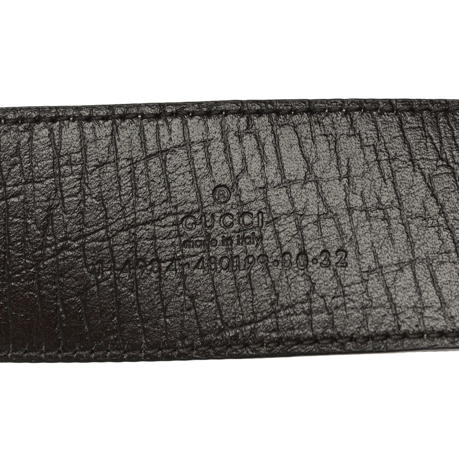 Gucci GG Plus Monogram Interlocking G Belt 80 32 Dark Brown 4 of 11