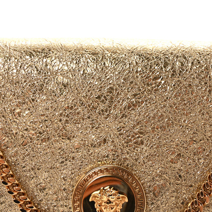 Versace Metallic Calfskin Medusa Wallet On Chain Gold 7 of 9