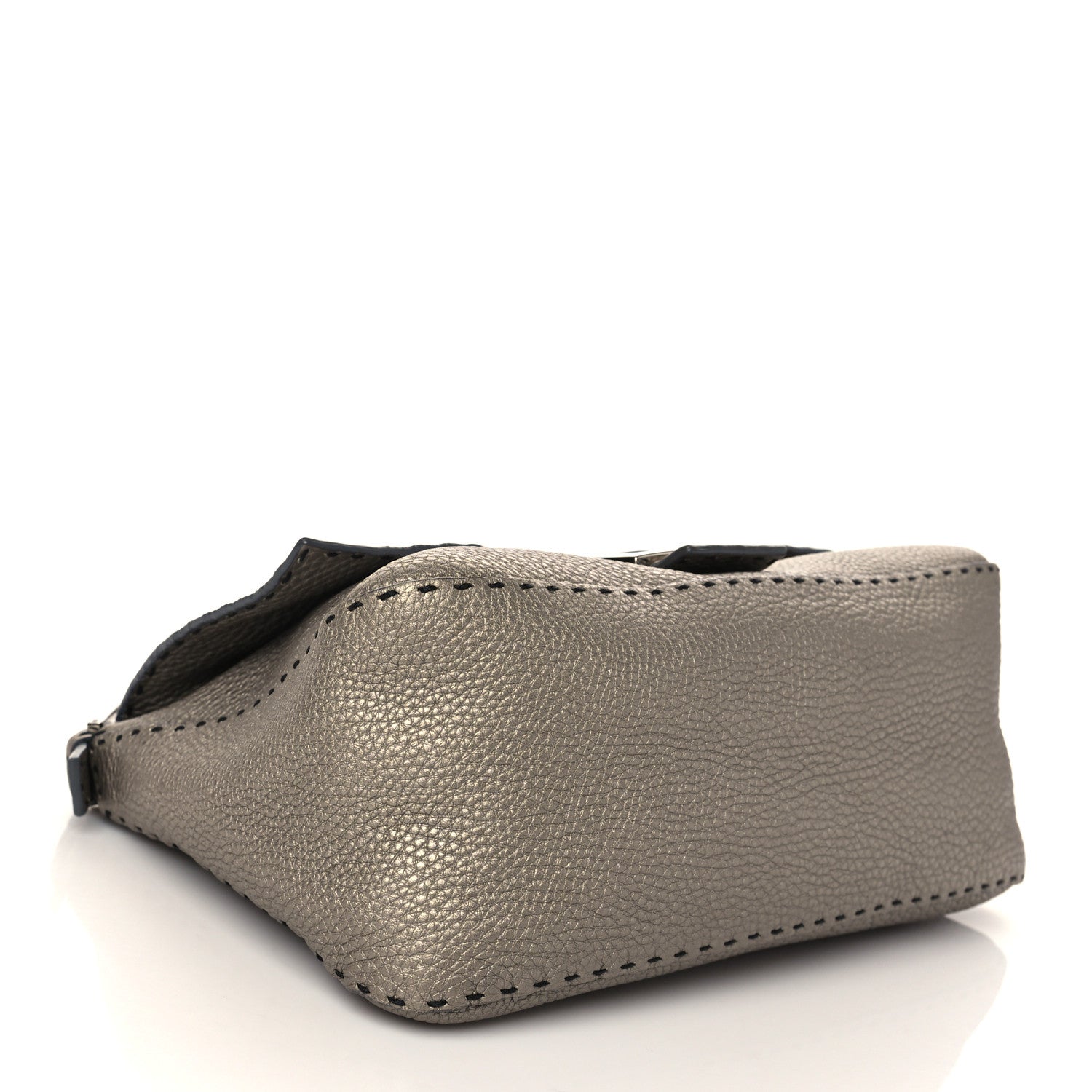 Fendi Calfskin Romano Selleria Mama Baguette Peltro 3 of 4