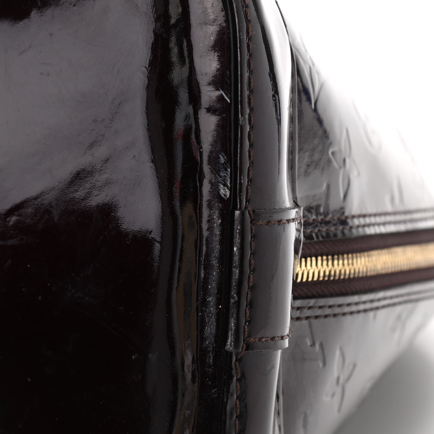 Louis Vuitton Vernis Alma GM Amarante 8 of 10