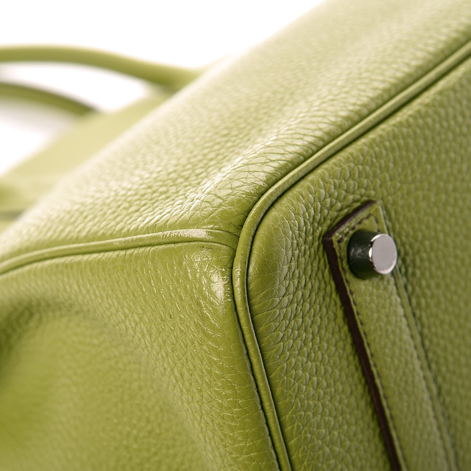 Hermes Togo Birkin 35 Vert Anis 31 of 37