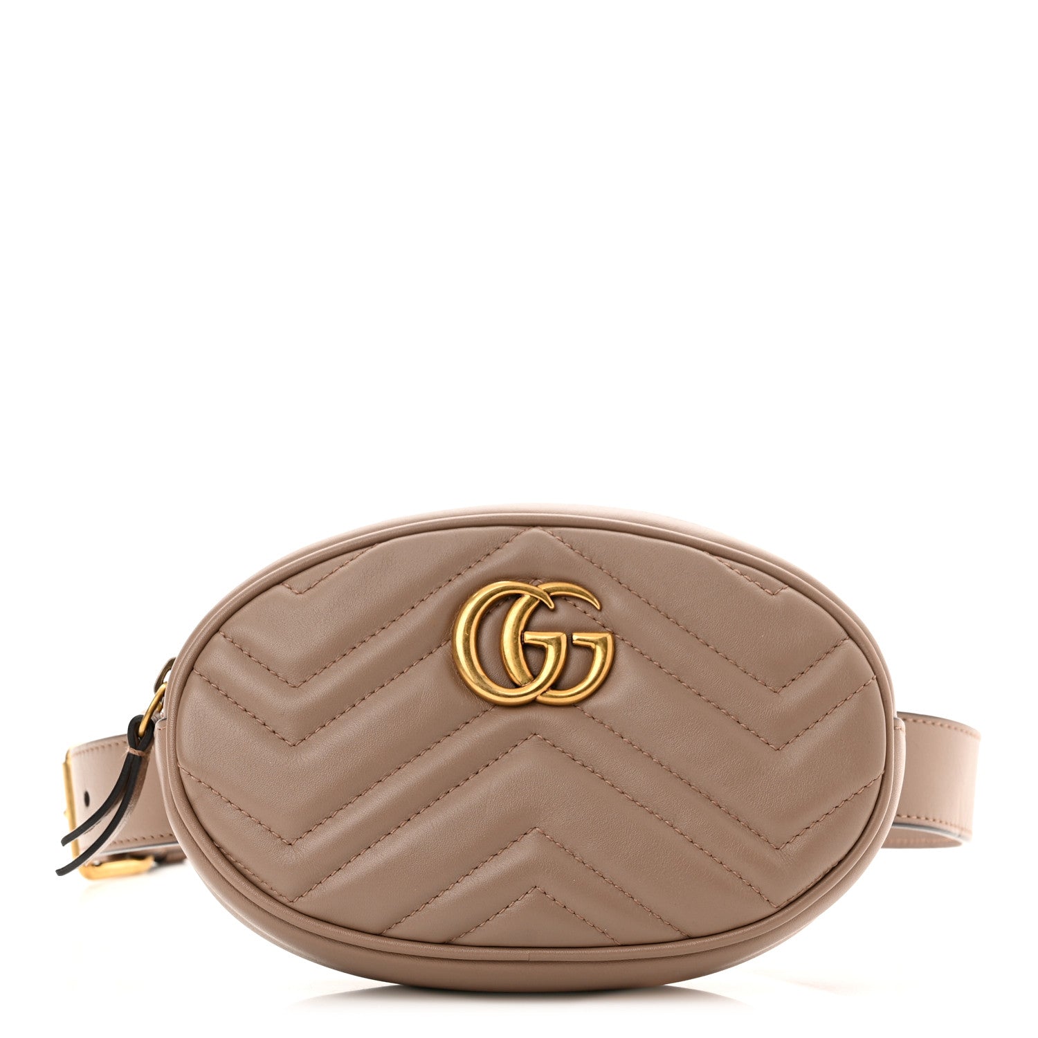 Gucci Calfskin Matelasse GG Marmont Belt Bag 75 30 Porcelain Rose 1 of 11