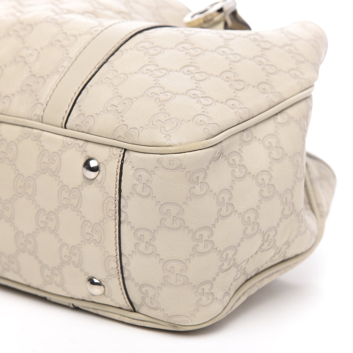 Guccissima Medium GG Twins Tote Off White