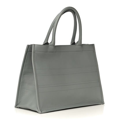 Christian Dior Calfskin Embossed Medium Book Tote Grey 3 of 20