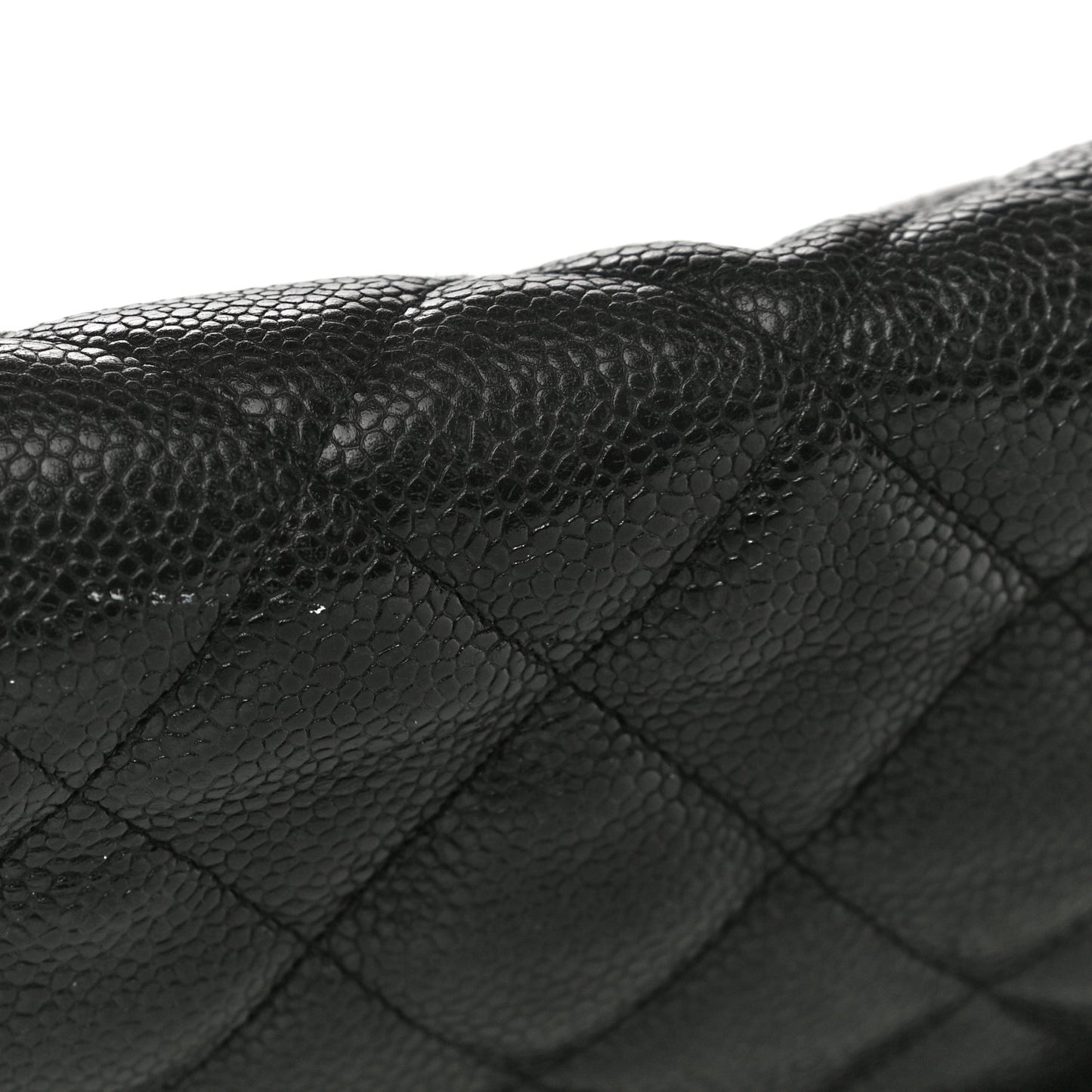 Caviar Quilted Jumbo Single Flap Black