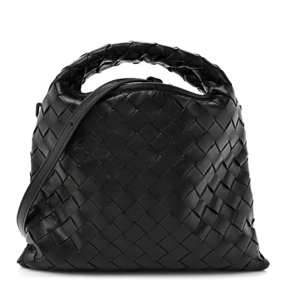 Bottega Veneta Calfskin Intrecciato Mini Hop Black 1 of 10
