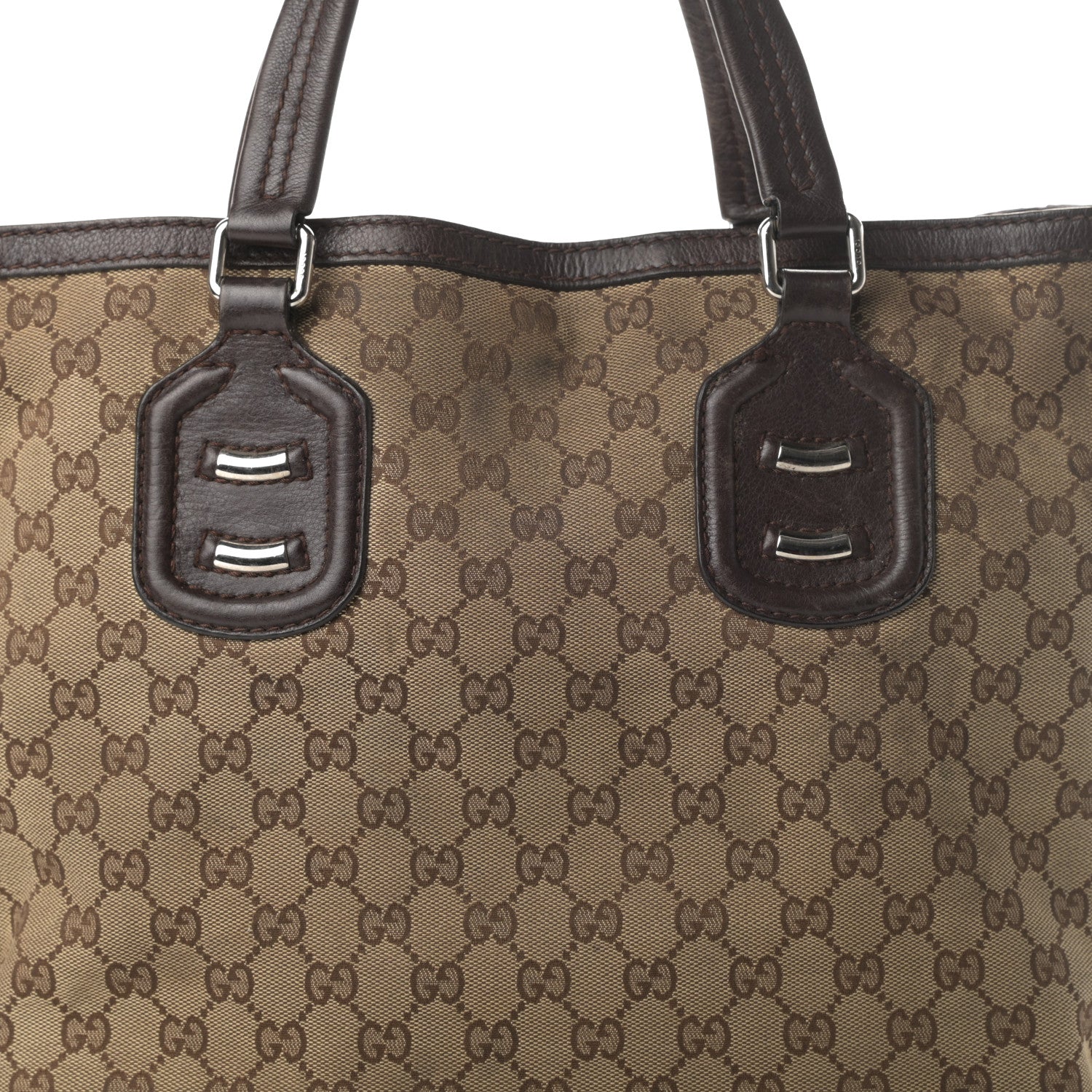 Gucci Monogram Tote Dark Brown 9 of 19