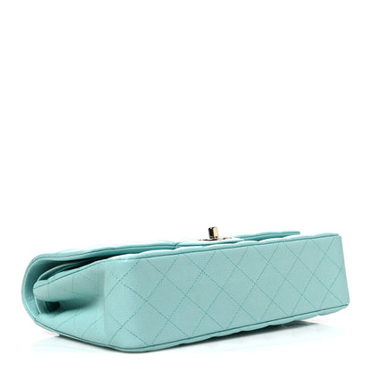 Chanel Caviar Quilted Medium Double Flap Light Blue 4 of 10
