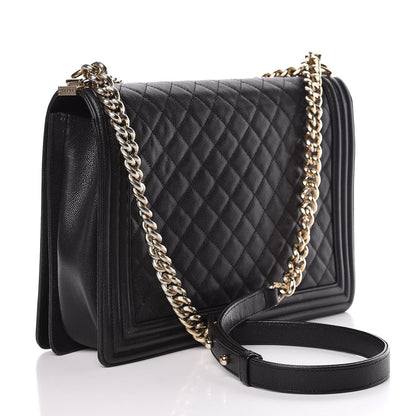Chanel Caviar Quilted Large Boy Flap Black 3 of 10