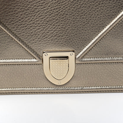 Christian Dior Metallic Grained Calfskin Medium Diorama Flap Bag Pale Gold 11 of 11
