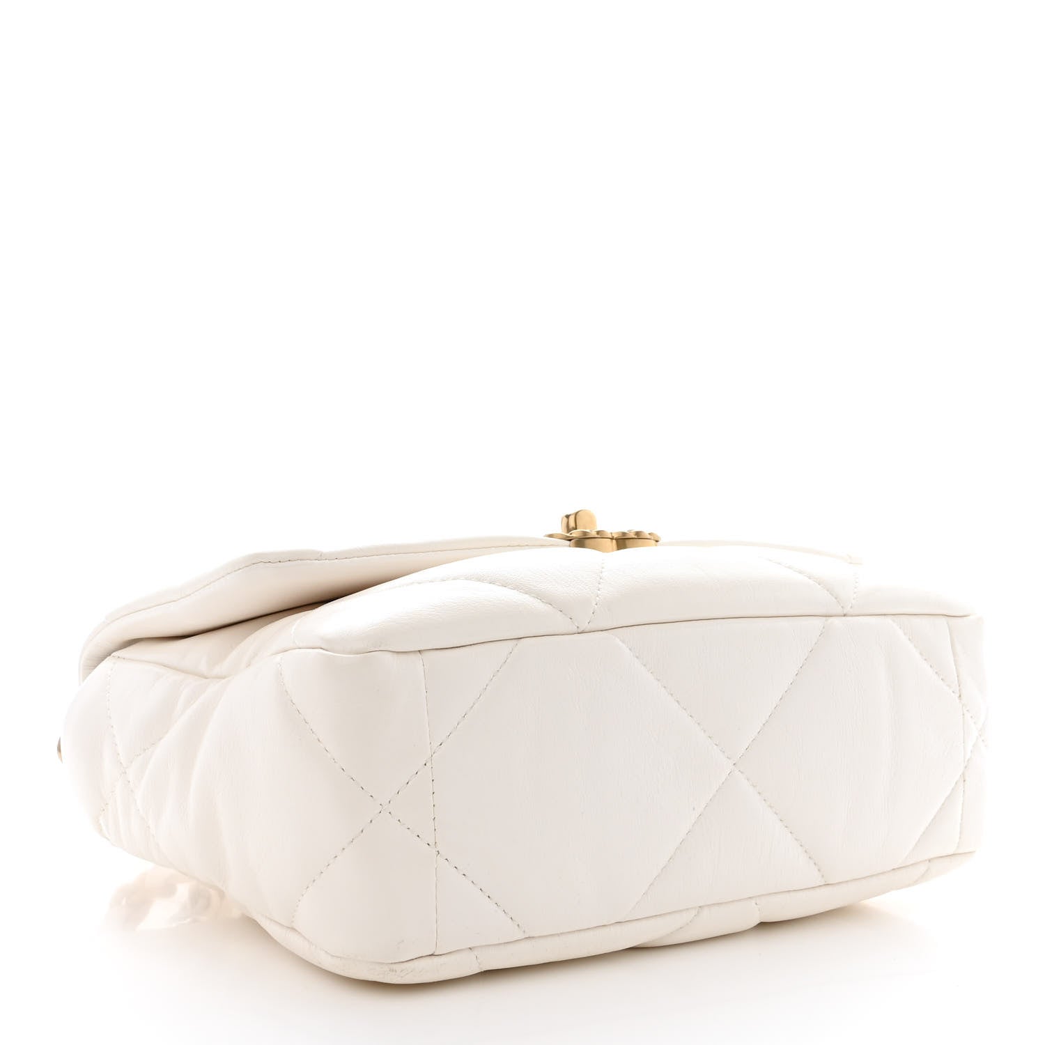Chanel Lambskin Quilted Medium Chanel 19 Flap White 4 of 10
