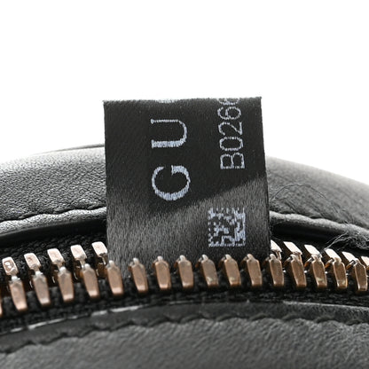 Gucci Calfskin Matelasse GG Marmont Belt Bag 85 34 Black 6 of 11