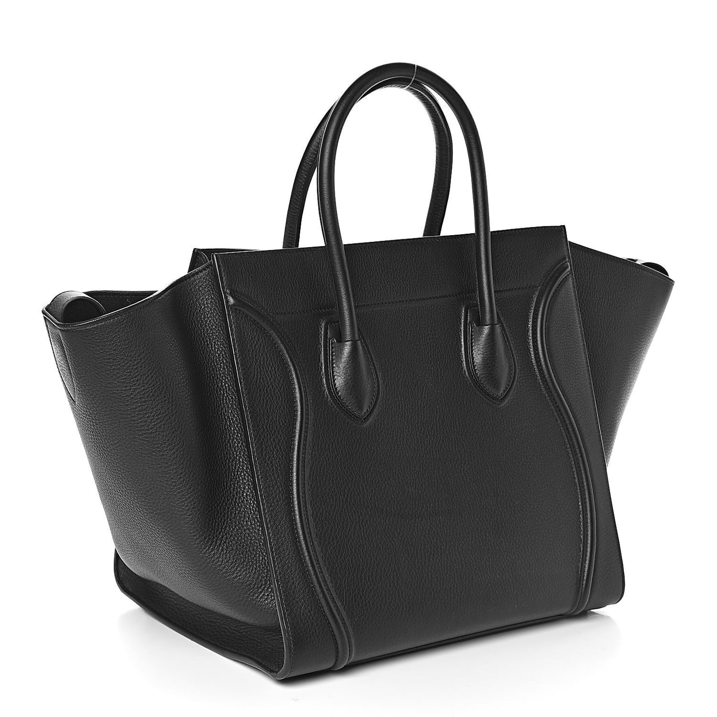 Supple Calfskin Medium Phantom Luggage Black