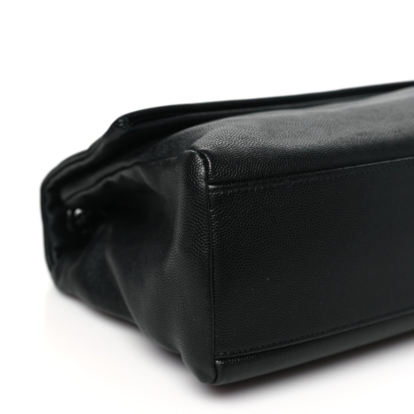 Grain De Poudre Medium West Hollywood Monogram Fold-Over Black