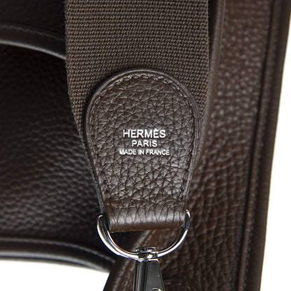 Hermes Taurillon Clemence Evelyne III PM Cacao 8 of 9