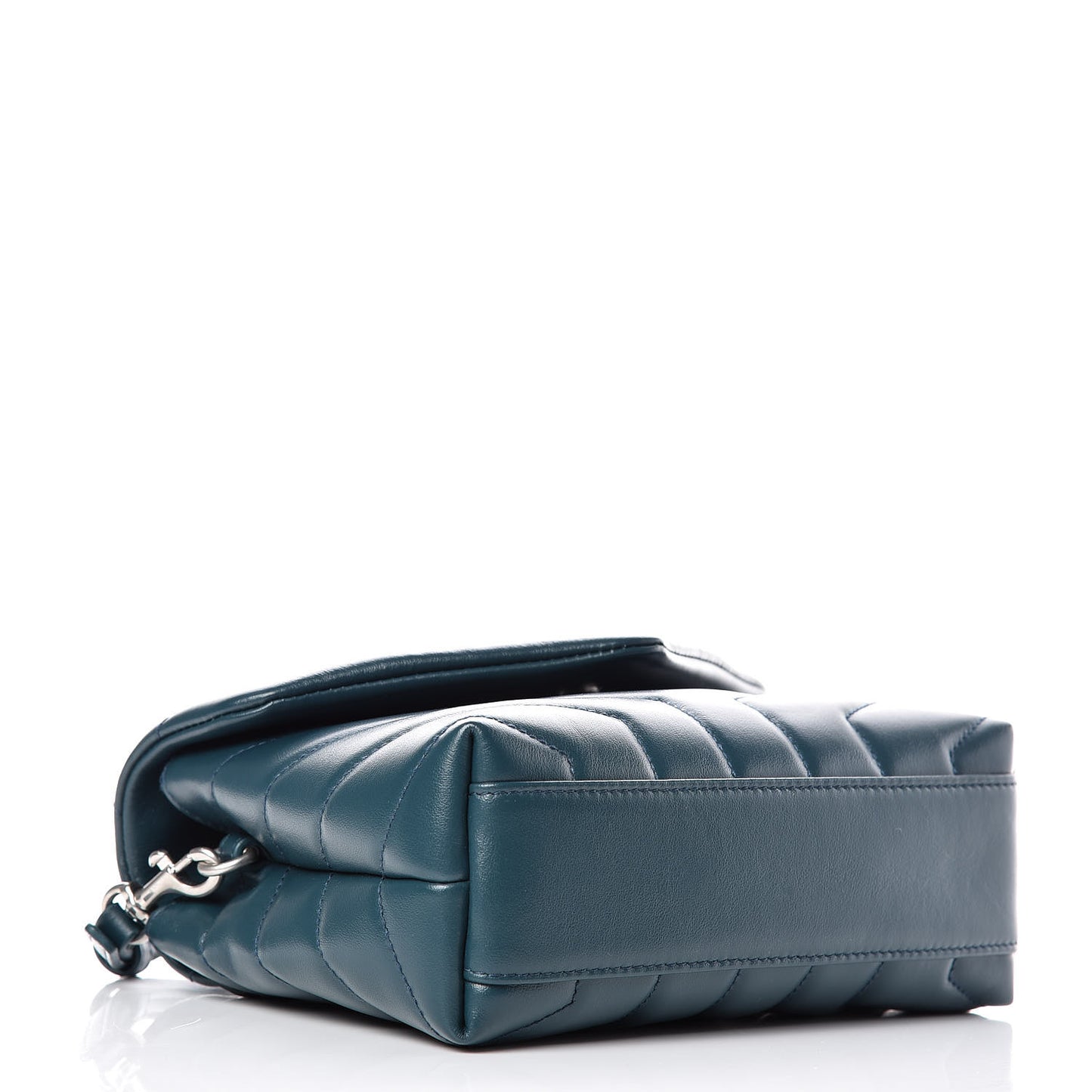 Calfskin Y Quilted Monogram Toy Loulou Satchel Dark Turquoise