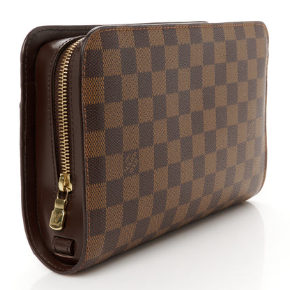 Louis Vuitton Damier Ebene Pochette Saint Louis Clutch 3 of 8