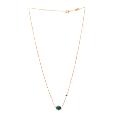 Piaget 18K Rose Gold Diamond Malachite Possession Pendant Necklace 2 of 5