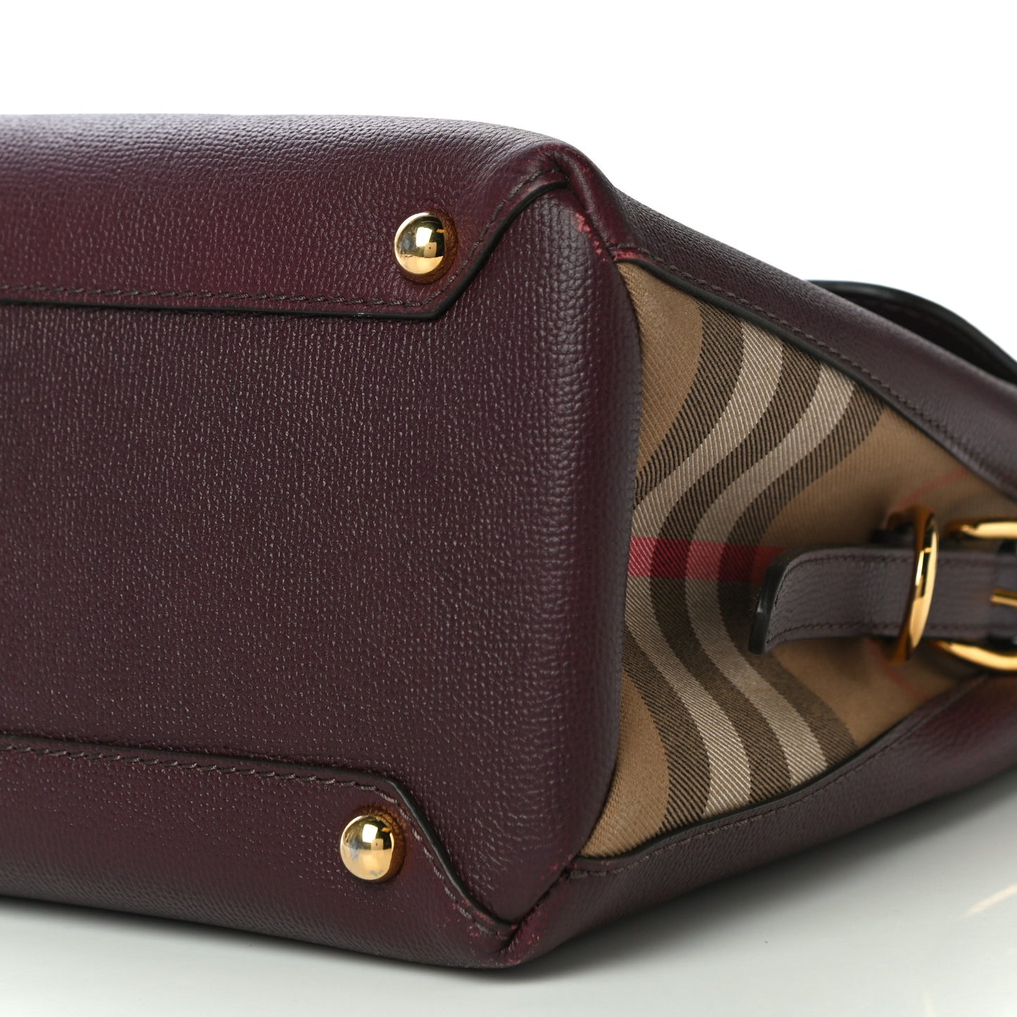 Derby Calfskin House Check Medium Camberley Burgundy