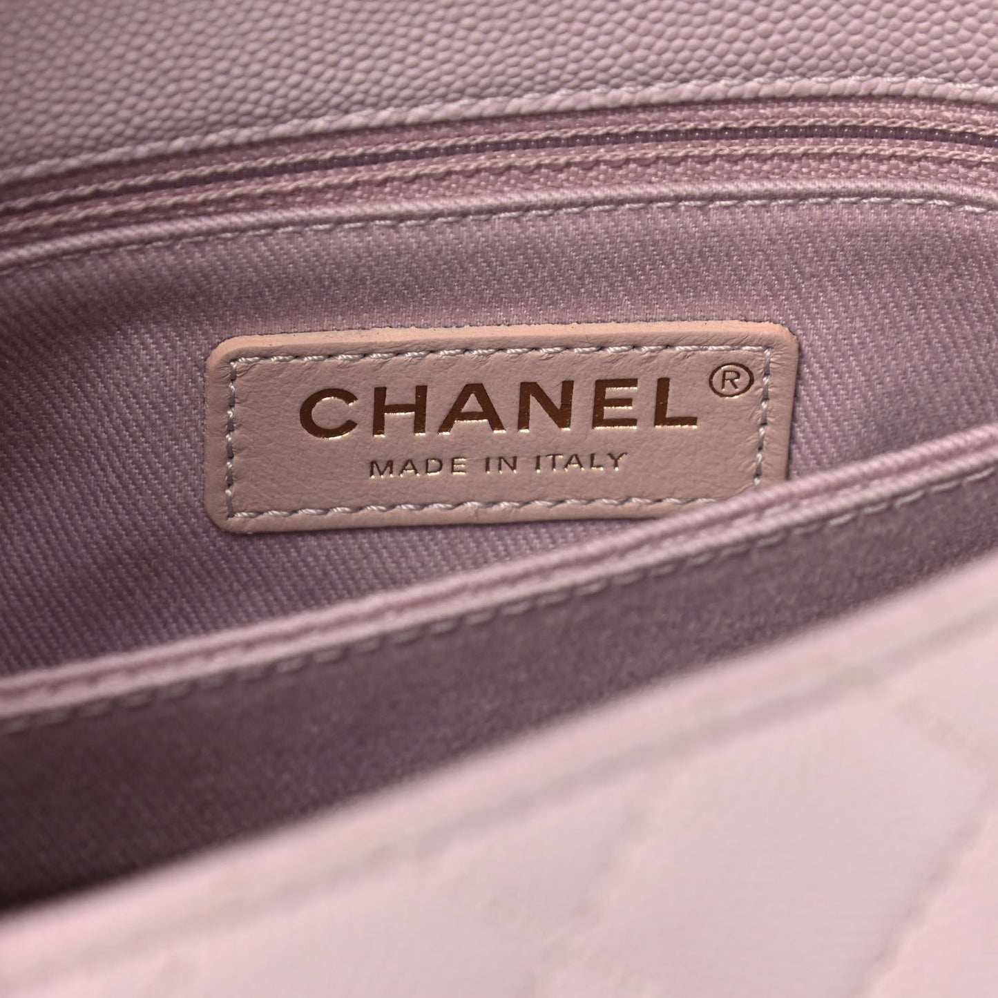 Caviar Quilted Mini Coco Handle Flap Lilas Lilac