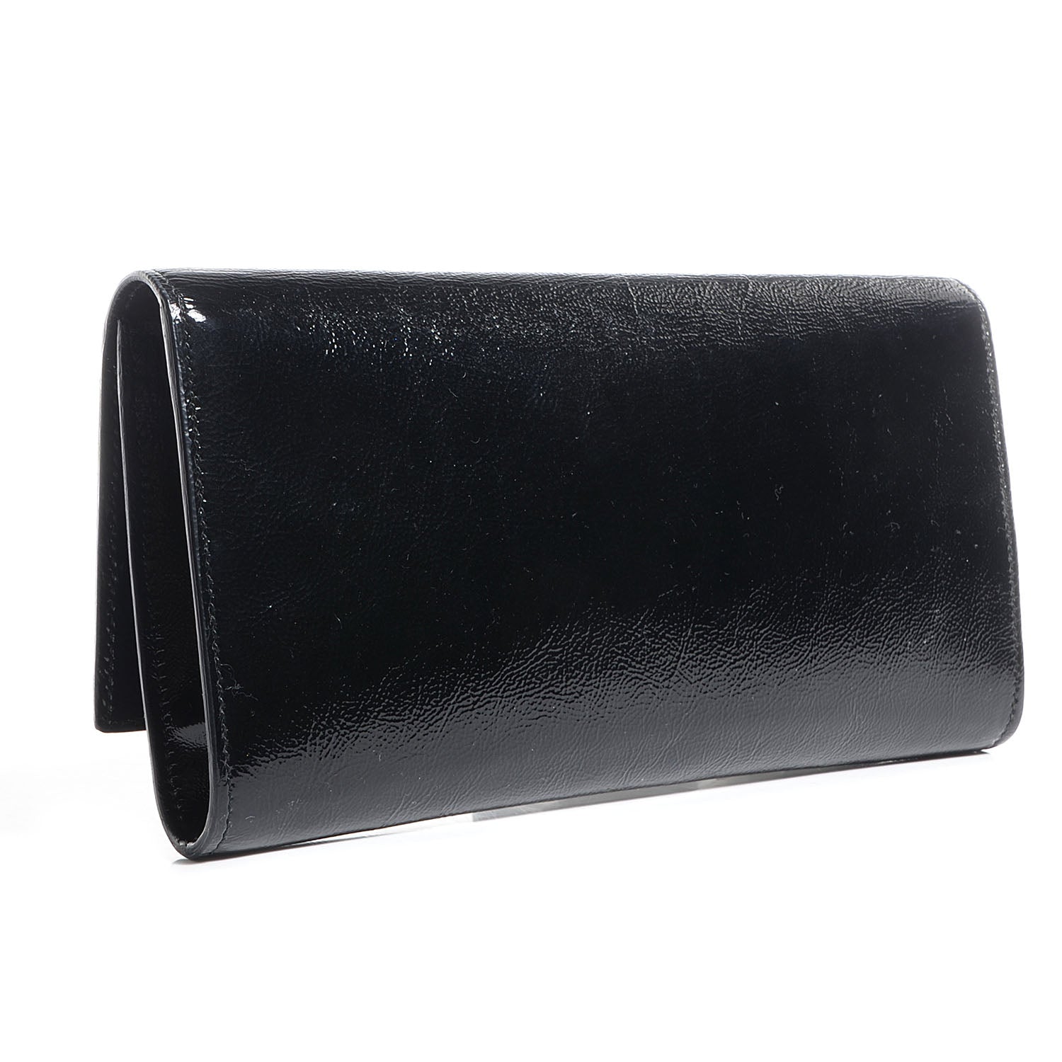 Saint Laurent Patent Small Belle De Jour Clutch Black 3 of 7