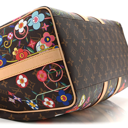 Louis Vuitton LV X TM Monogram Flowers Keepall Bandouliere 45 8 of 10