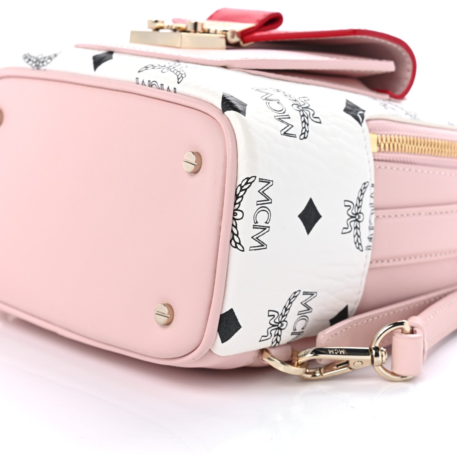 MCM Vistetos X-Mini Patricia Backpack Block Pink 9 of 9