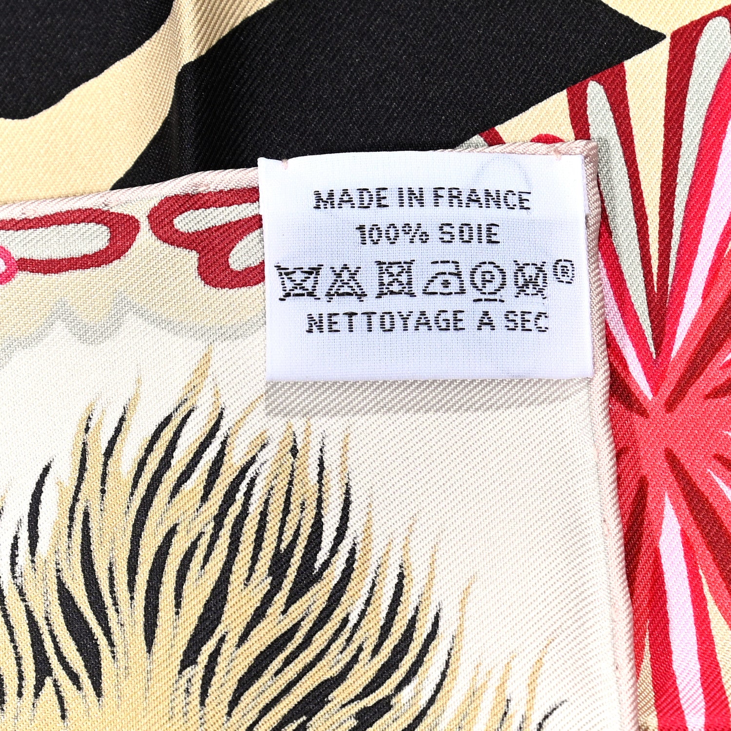 Hermes Silk The Three Graces Zoom Scarf 45 Creme Black Bleu Rogue 4 of 4