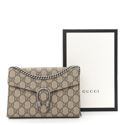Gucci GG Supreme Monogram Mini Dionysus Chain Wallet Beige Taupe 11 of 11