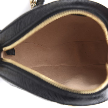 Gucci Suede Patent Web Mini Ophidia Round Shoulder Bag Black 5 of 10
