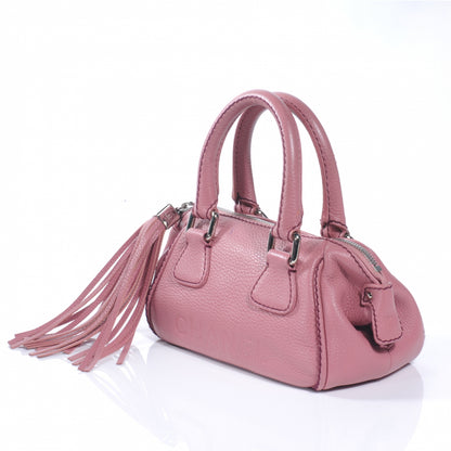 Chanel Leather Small Tassel Handbag Pink 6 of 10