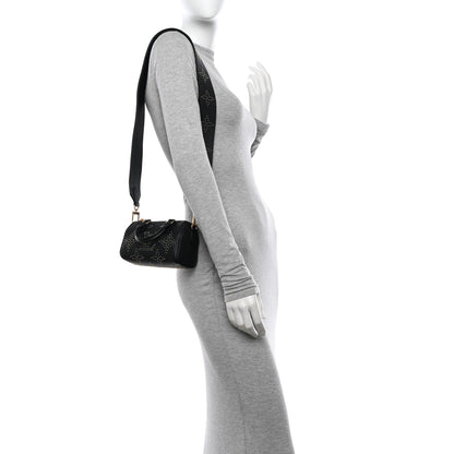 Louis Vuitton Grained Calfskin Studded Monogram Giant Nano Speedy Black 2 of 10