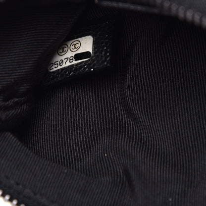 Chanel Iridescent Caviar Quilted Small Cosmetic Case Black 7 of 7