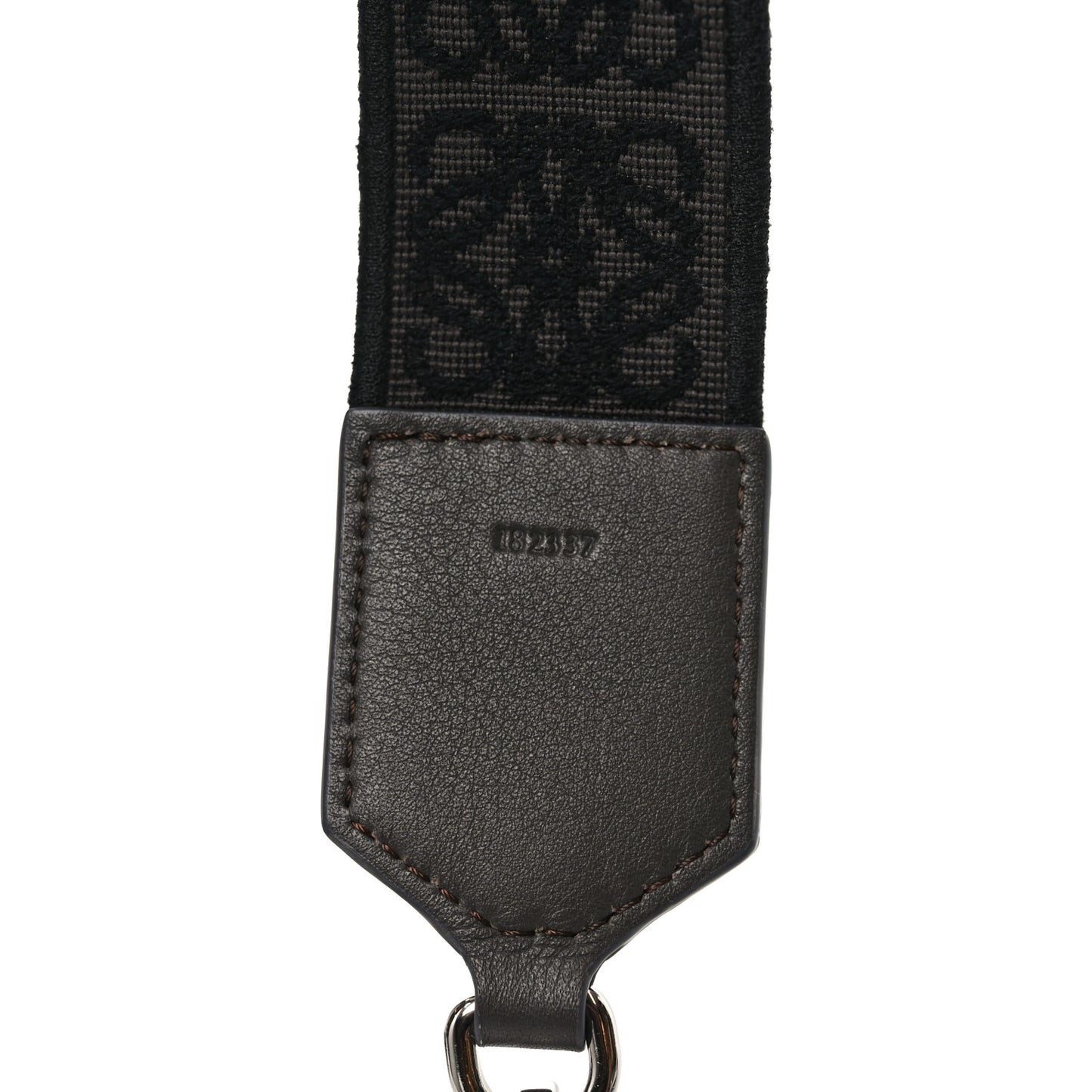 X SUNA FUJITA Calfskin Jacquard Mushroom Anagram Strap Maple