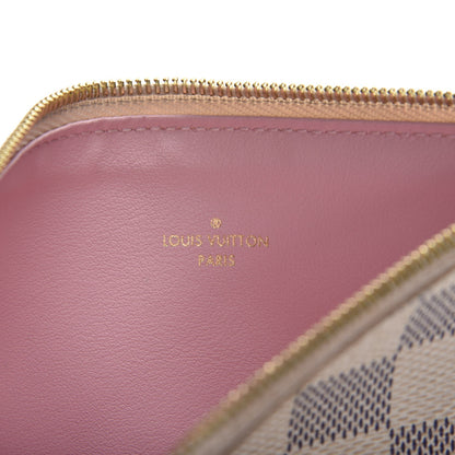 Louis Vuitton Damier Azur Felicie Chain Wallet Zippered Insert Rose Ballerine 6 of 6