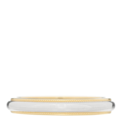 Tiffany Platinum 18K Yellow Gold 3mm Milgrain Wedding Band Ring 57 8 1 of 5