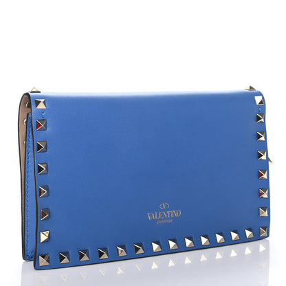 Valentino Garavani Nappa Small Rockstud Wristlet Clutch Light Sapphire 3 of 9