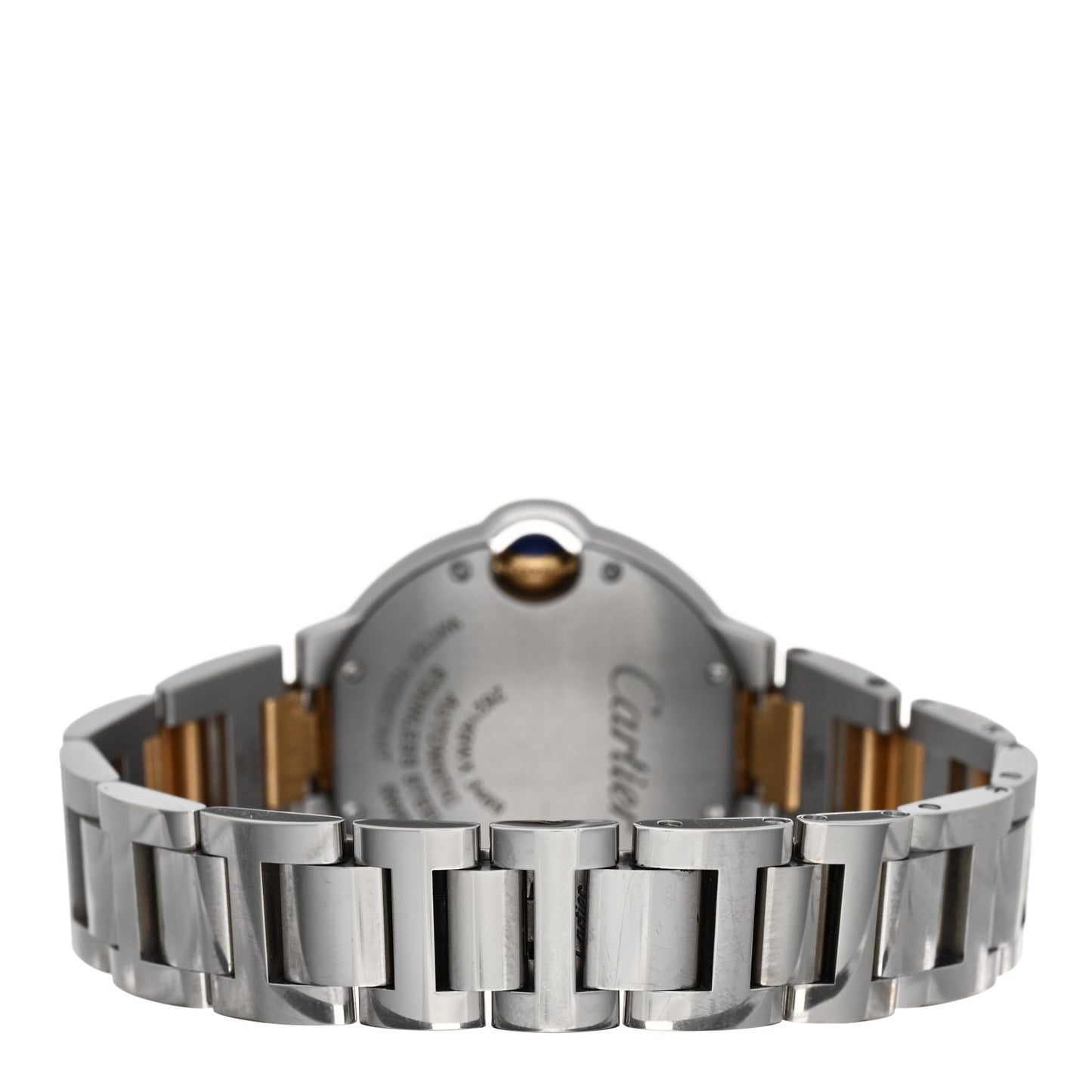 Stainless Steel 18K Yellow Gold 33mm Ballon Bleu De Cartier Automatic Watch