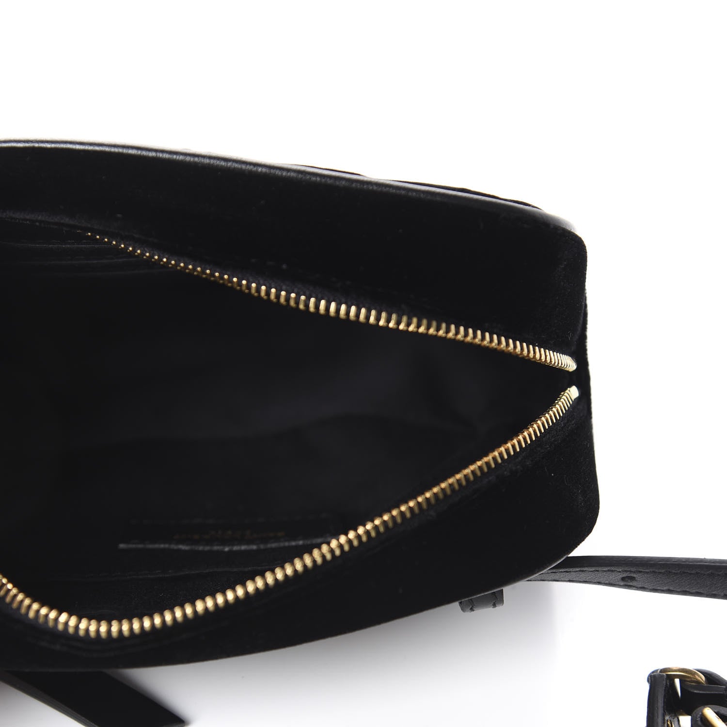 Saint Laurent Velour Matelasse Monogram Lou Belt Bag Black 4 of 9