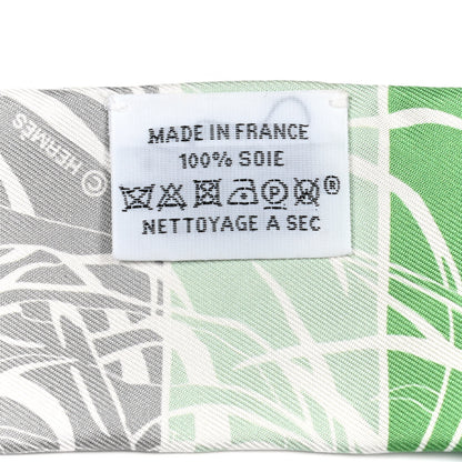 Hermes Silk Jungle Love Rainbow Twilly Vert Rose Jaune Fluo 4 of 4