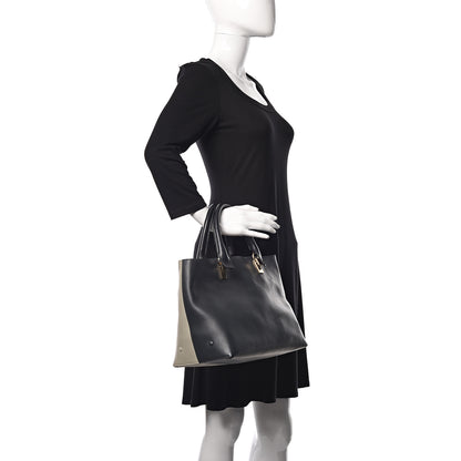 Chloe Smooth Calfskin Small Baylee Tote Beige Black 2 of 13