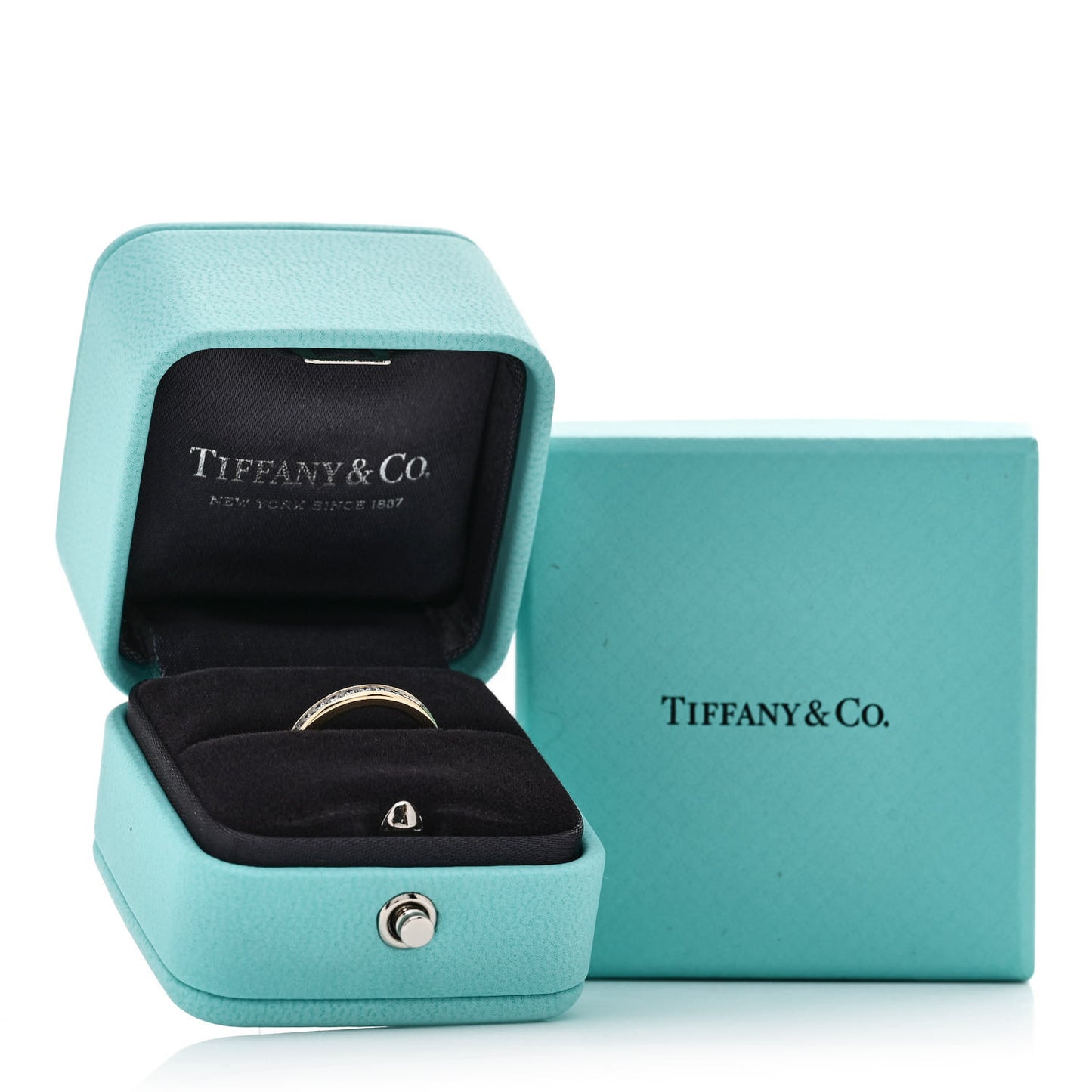 18K Yellow Gold Diamond 2mm Channel Set Band Ring 47 4