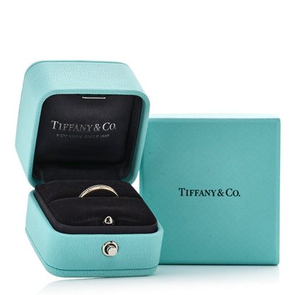 Tiffany 18K Yellow Gold Diamond 2mm Channel Set Band Ring 47 4 6 of 6