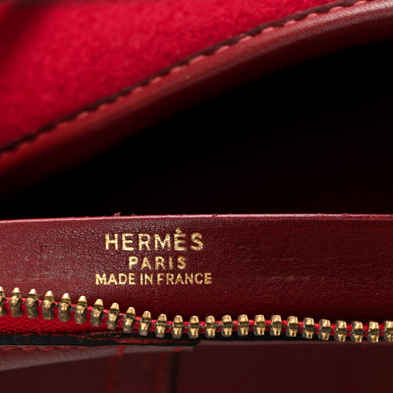 Hermes Felt Barenia Feu2Dou Travel Bag Rouge Vif Rouge H 5 of 10