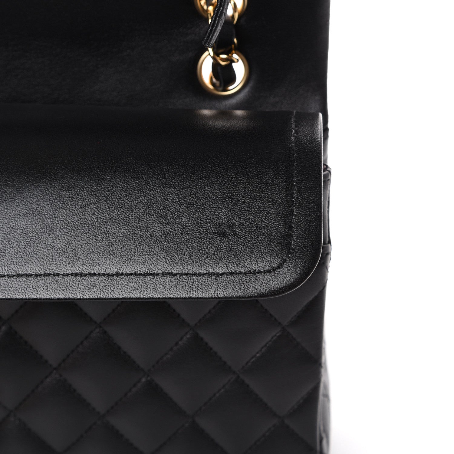 Chanel Lambskin Quilted Medium Double Flap Black 8 of 15