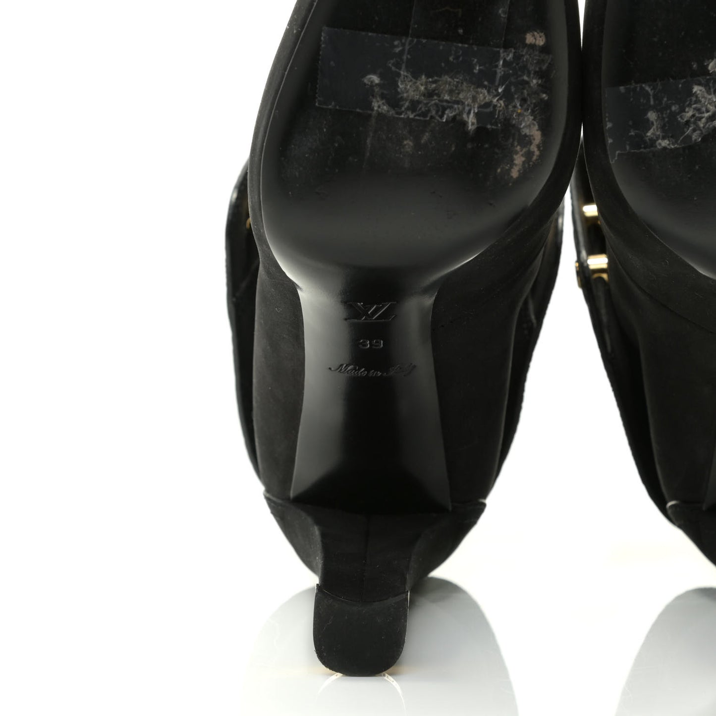 Suede Lace Up Ankle Boots 39 Black