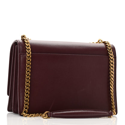 Saint Laurent Calfskin Medium Monogram Sunset Pallisandre 2 of 9