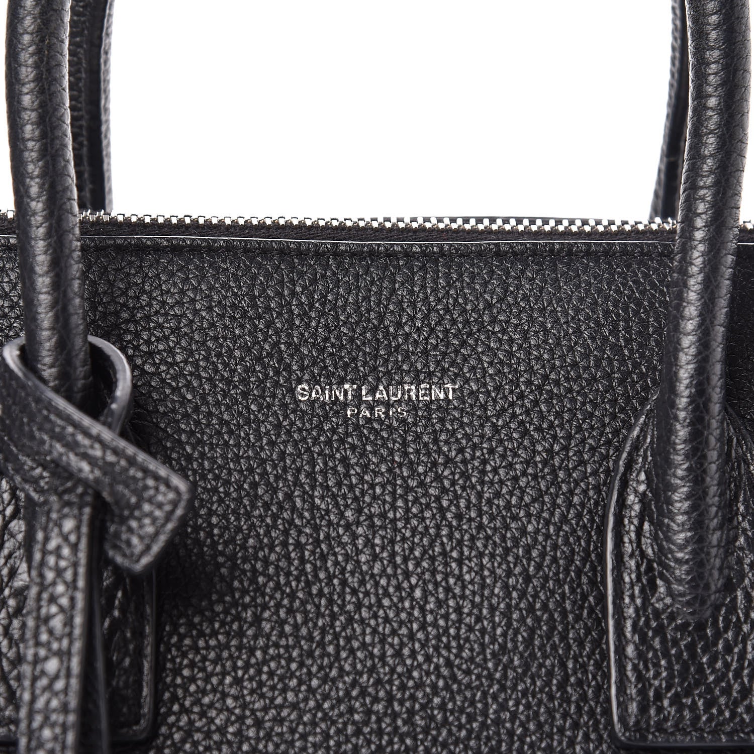 Saint Laurent Grained Calfskin Baby Supple Sac De Jour Black 9 of 11
