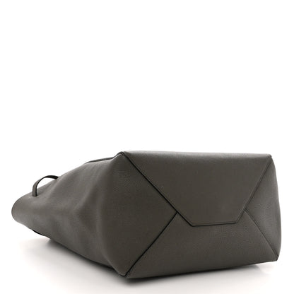 Celine Soft Grained Calfskin Small Belt Cabas Phantom Army Green 4 of 12