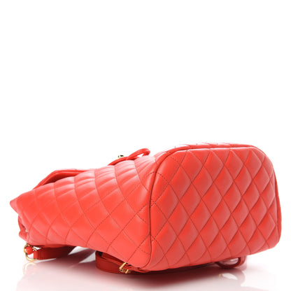 Chanel Lambskin Quilted Small Urban Spirit Backpack Red 4 of 10